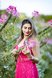 zahra and flowers