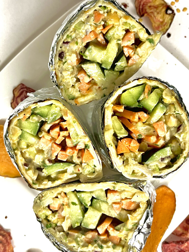 chickpea tun wraps top view