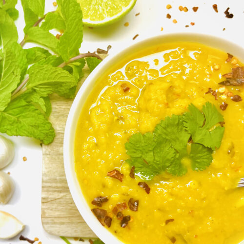 masoor ki daal in bowl