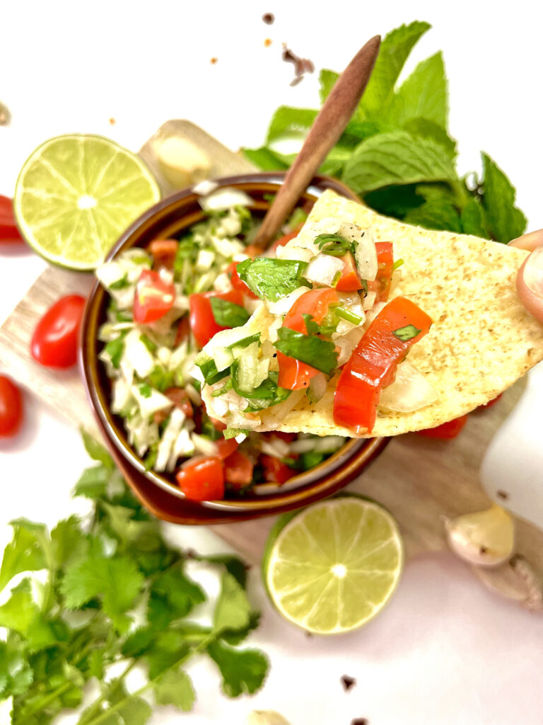 pico de gallo with chip