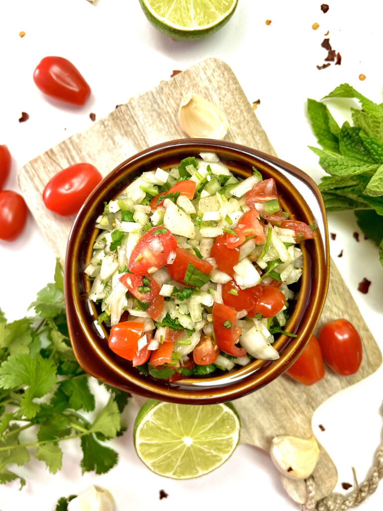 pico de gallo in bowl