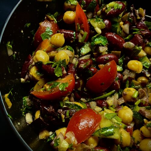 protein packed bean salad