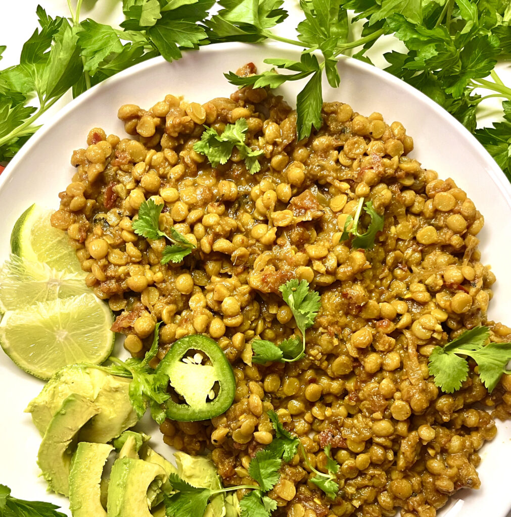 chana dal plated