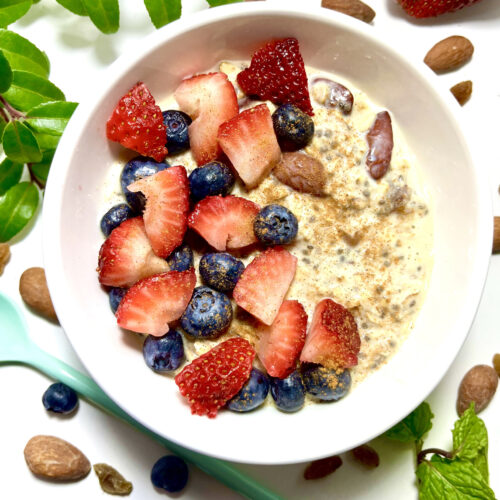 oatmeal with fruit and nuts