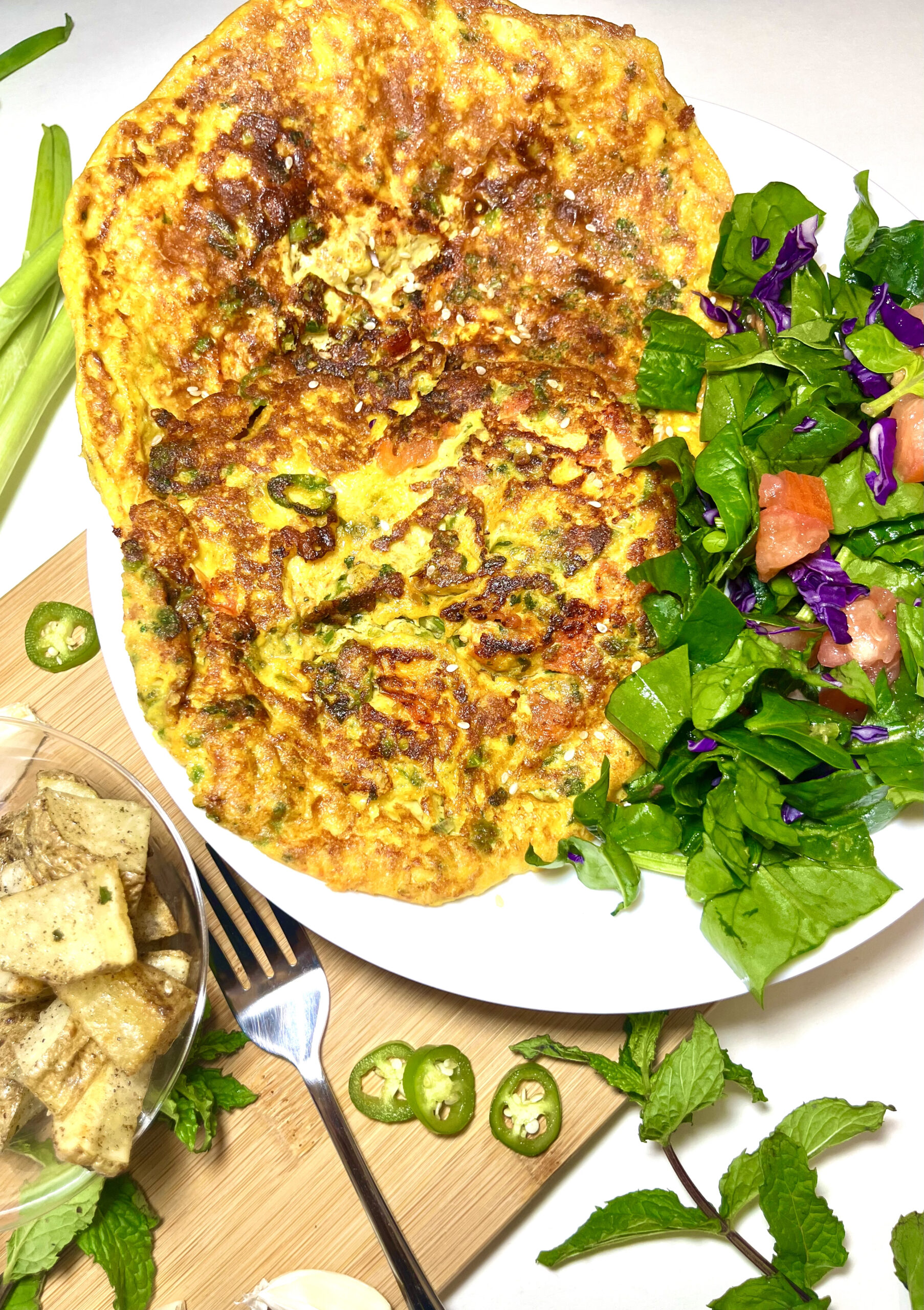 Vegan Pakistani Omelet