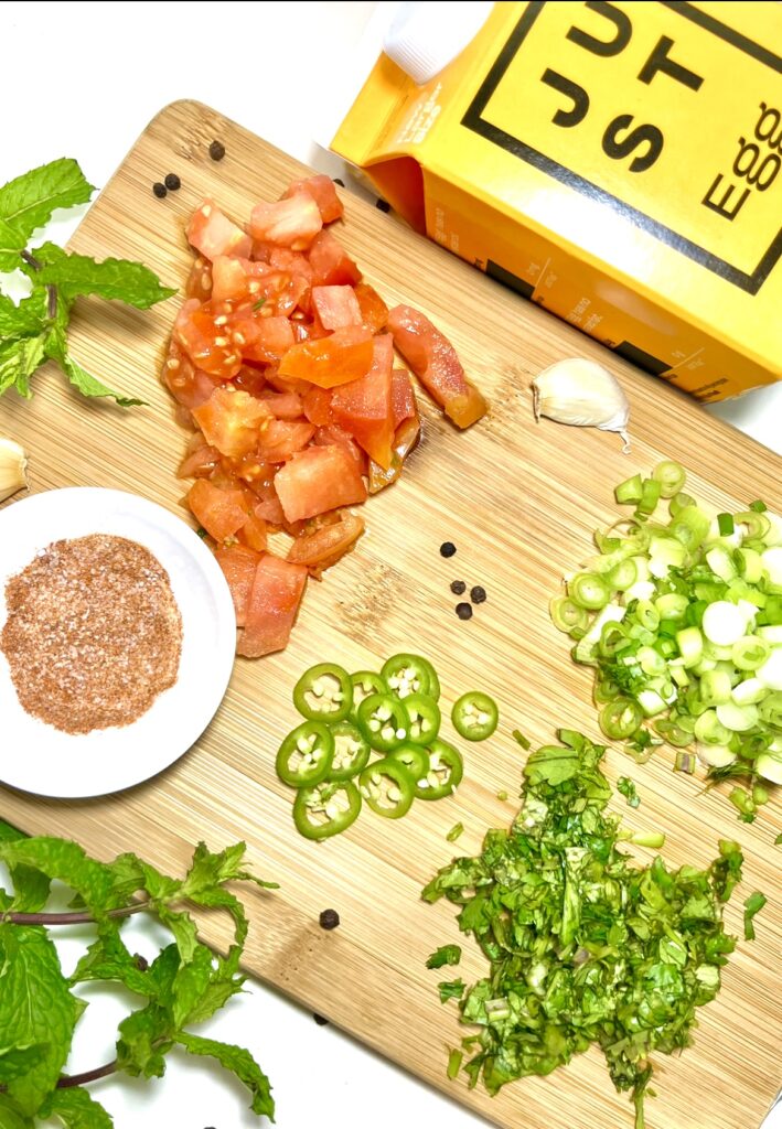 ingredients on cutting board