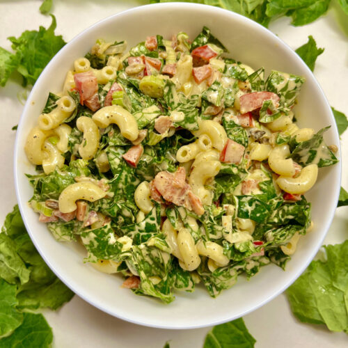 macaroni salad in bowl