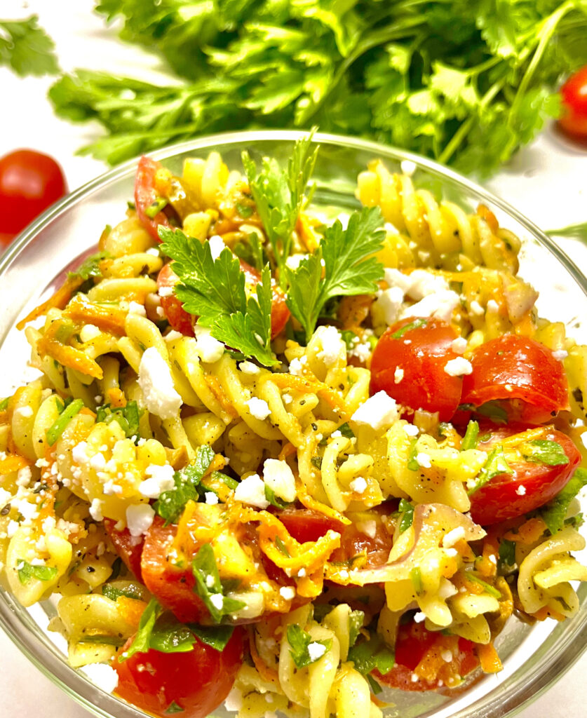 pasta salad in bowl