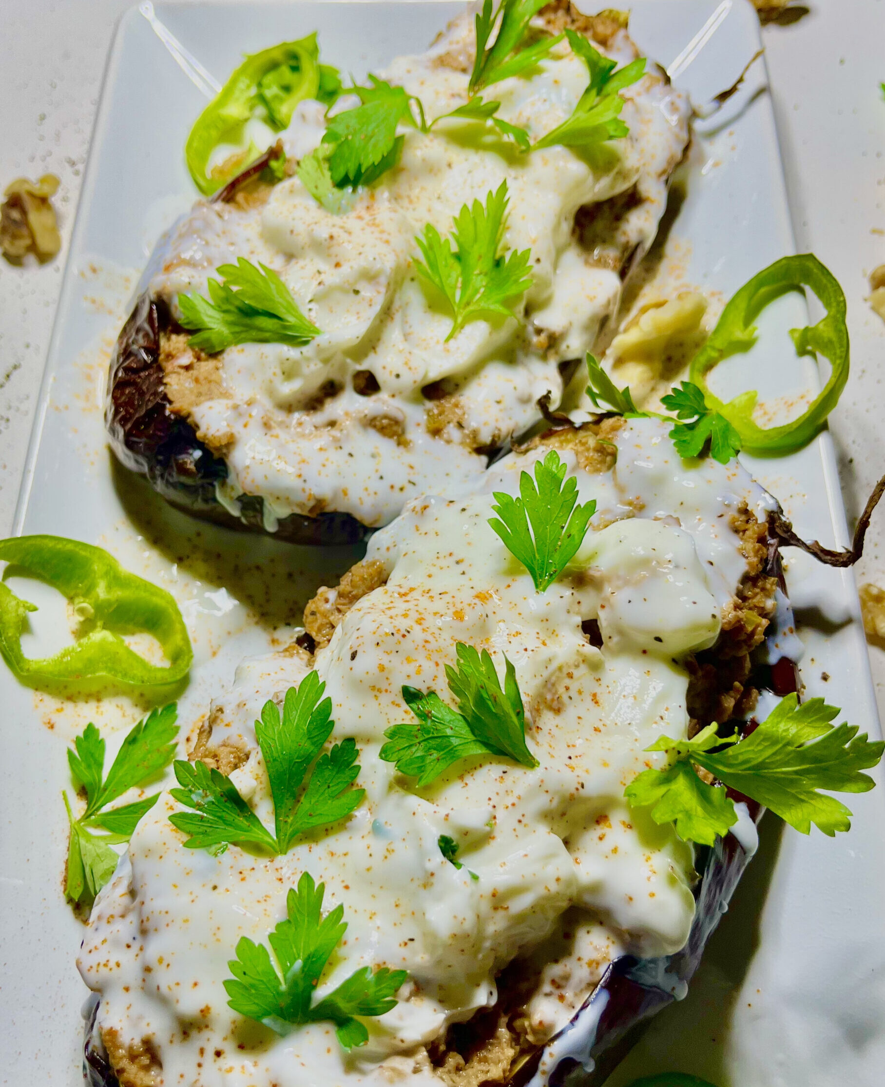 Moroccan Stuffed Eggplant