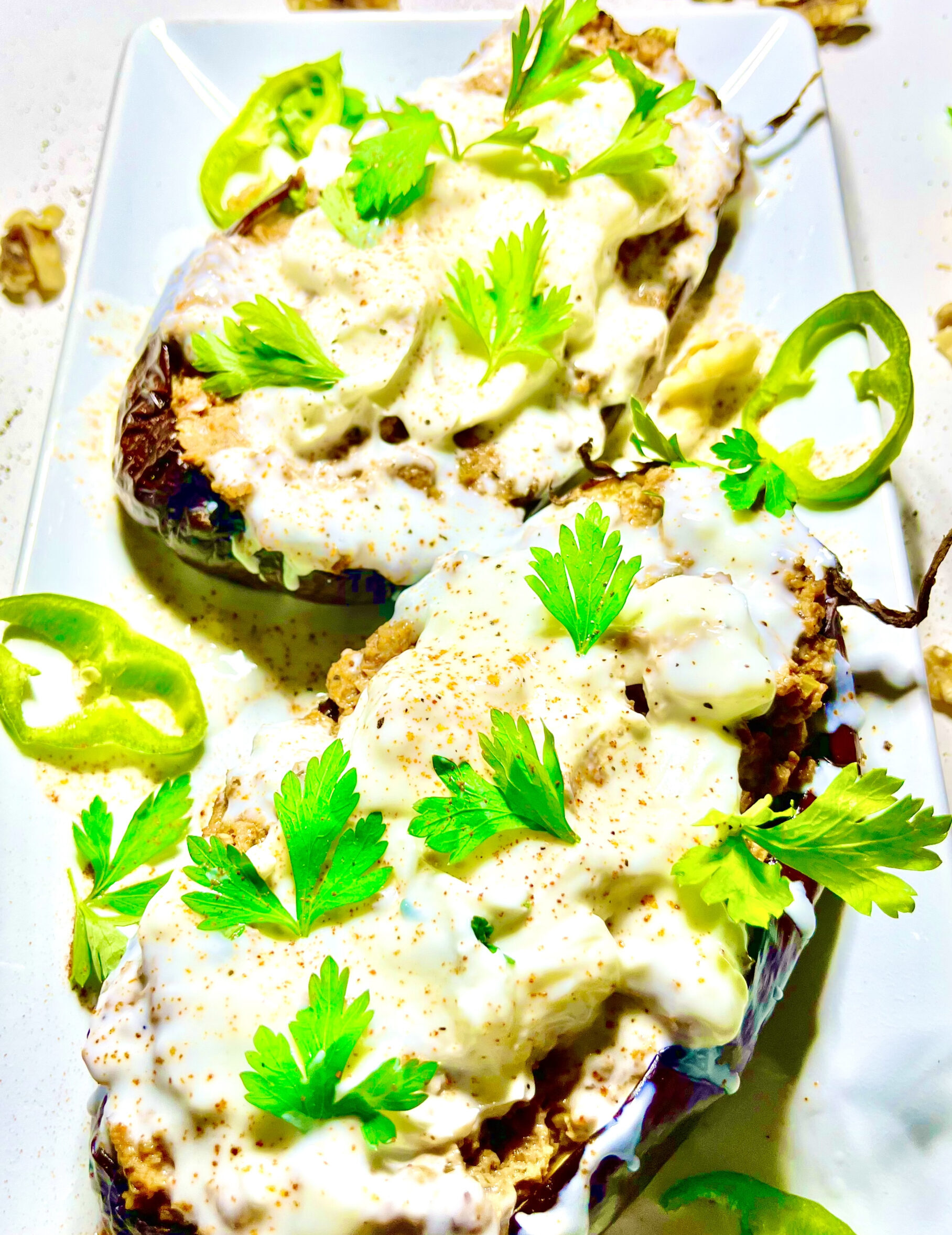 Moroccan Stuffed Eggplant