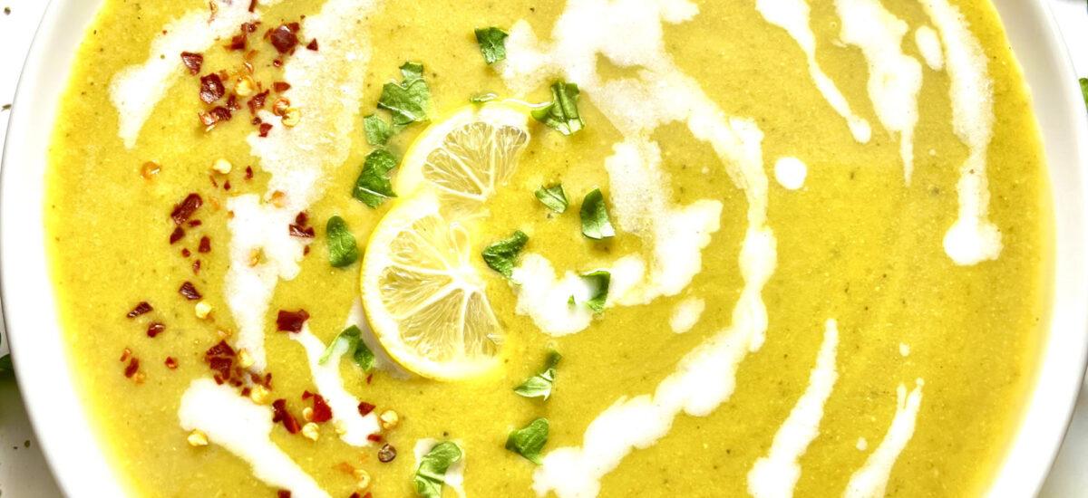 Broccoli & Red Lentil Soup