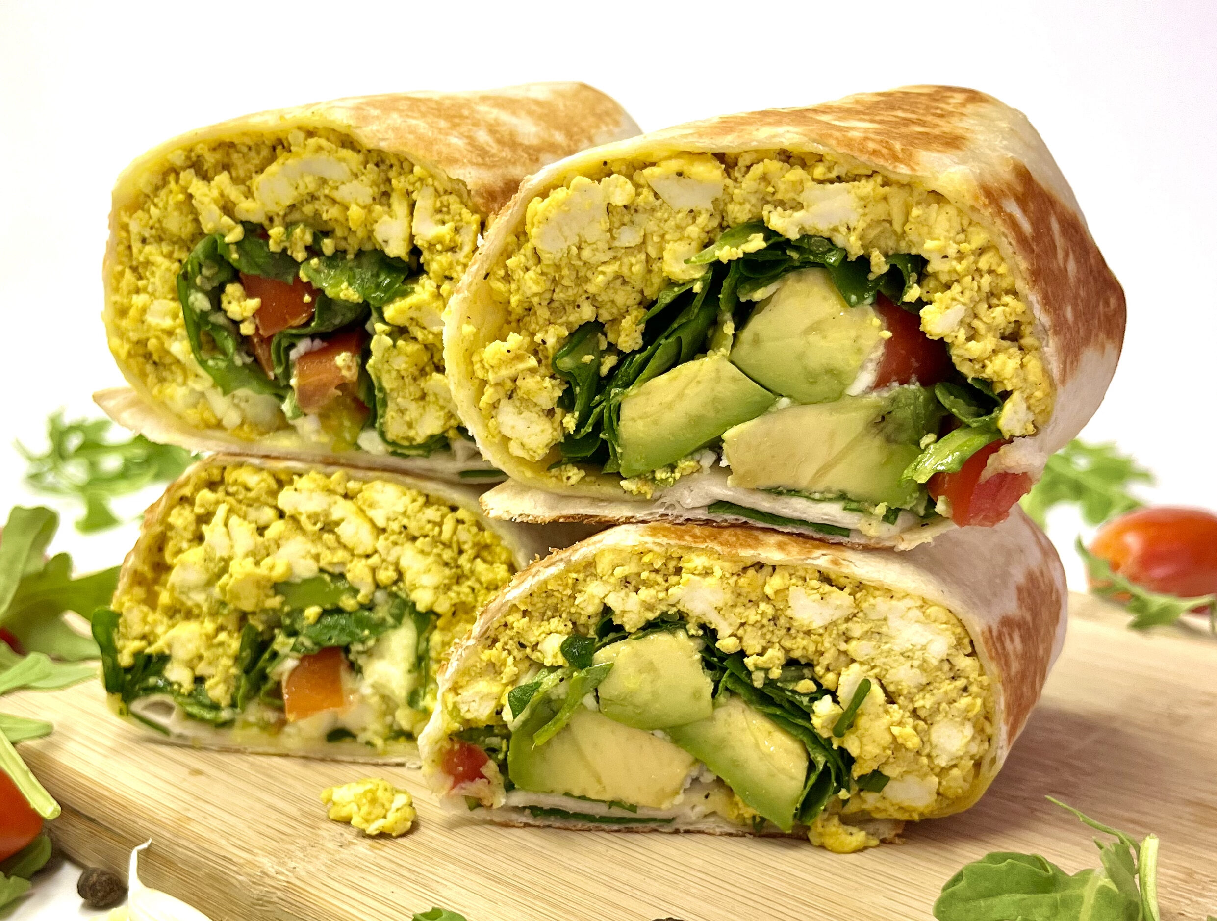 Scrambled Tofu Breakfast Burrito