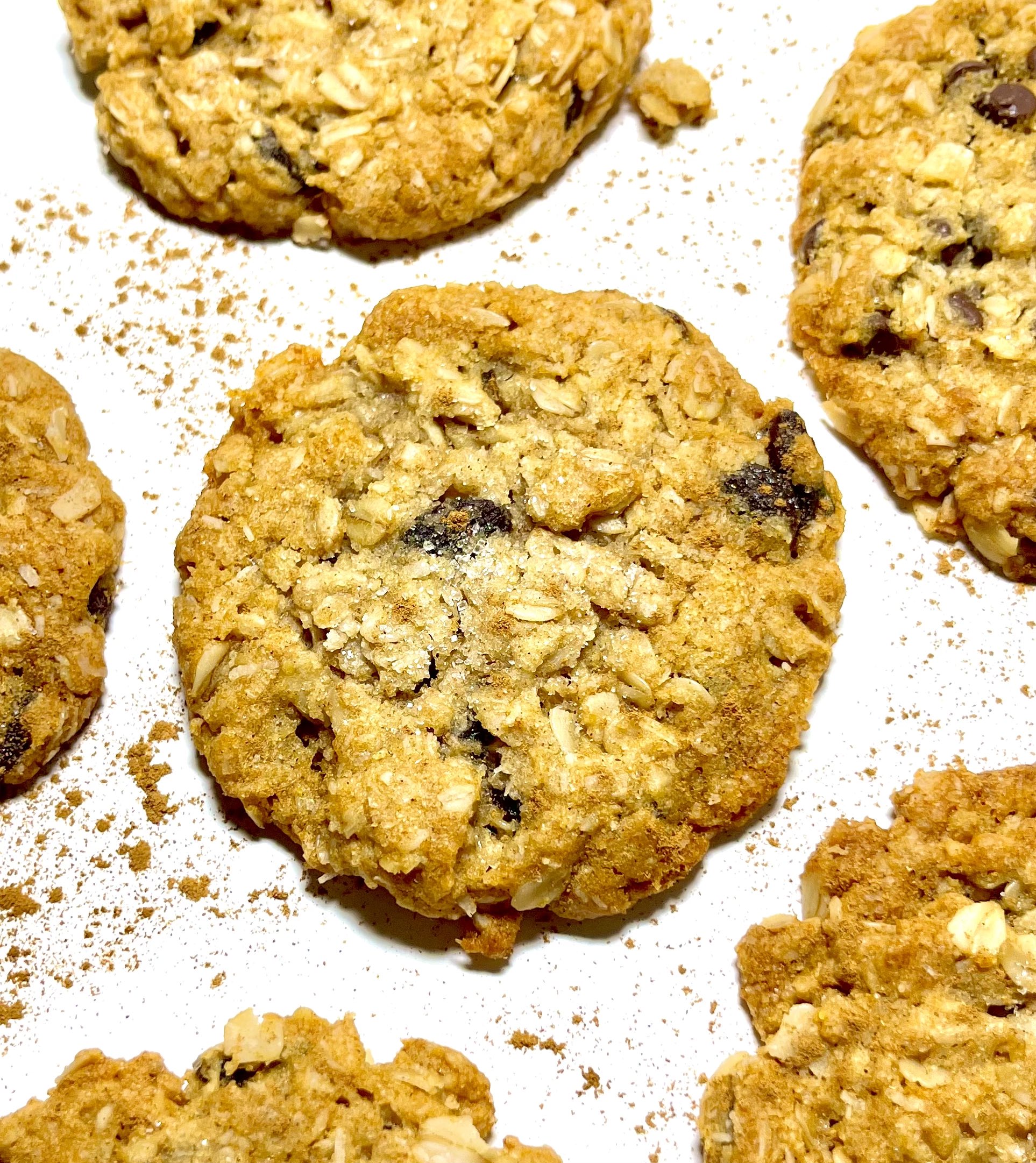 Vegan Oatmeal Raisin Cookies